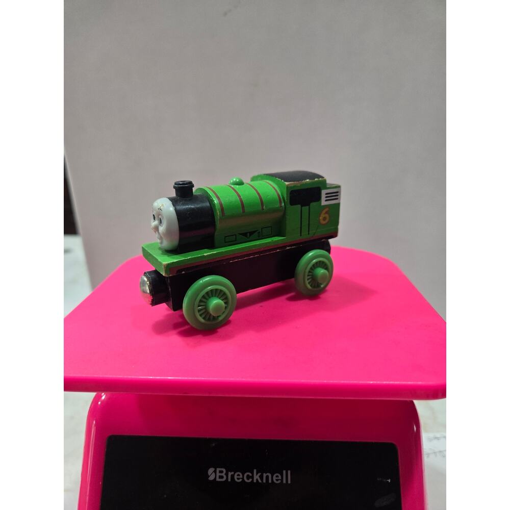 Vintage Fisher Price Thomas the Tank and Friens Wooden Railway Percy Engine Toy